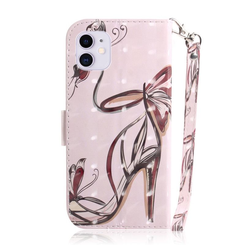 Leren Hoesje voor iPhone 12 / 12 Pro Pumps Met Riempjes