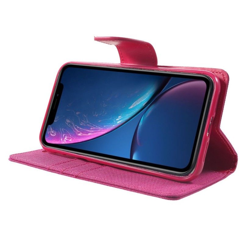 Bescherming Hoesje iPhone XR Magenta Grijs Tweekleurig Kwikweefsel