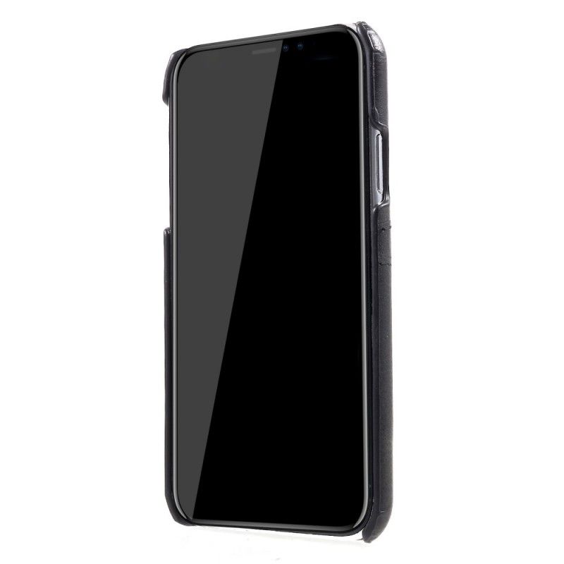 Case Hoesje iPhone XR Grijs Zwart Telefoonhoesje Kaarthouder