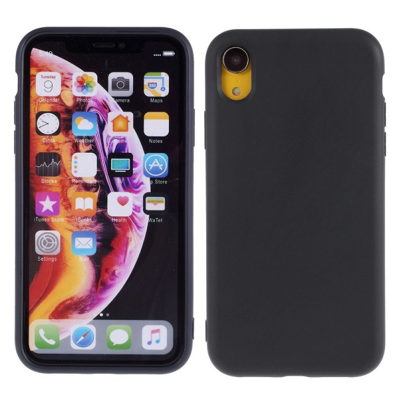 Case Hoesje iPhone XR Rood Zwart Telefoonhoesje Siliconenfijnheid 2.5 Mm