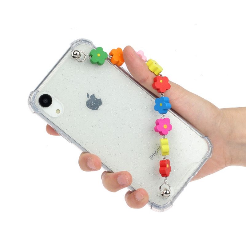 Case Hoesje iPhone XR Telefoonhoesje Siliconen Bloemenarmband