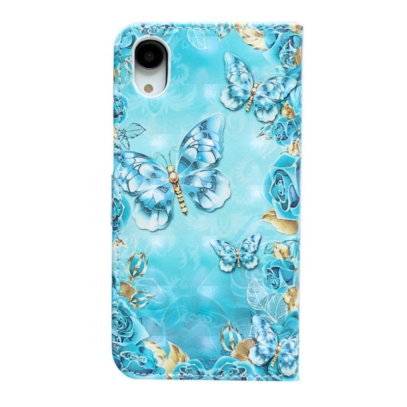 Cover Folio-hoesje iPhone XR Telefoonhoesje Kostbare Vlinders