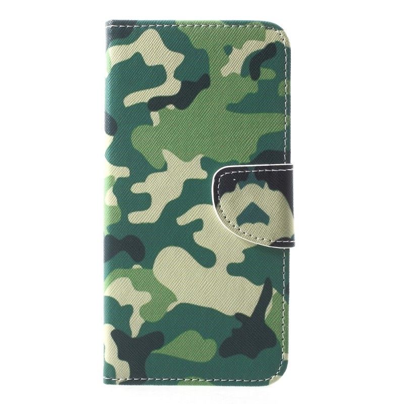 Cover Folio-hoesje iPhone XR Telefoonhoesje Militaire Camouflage