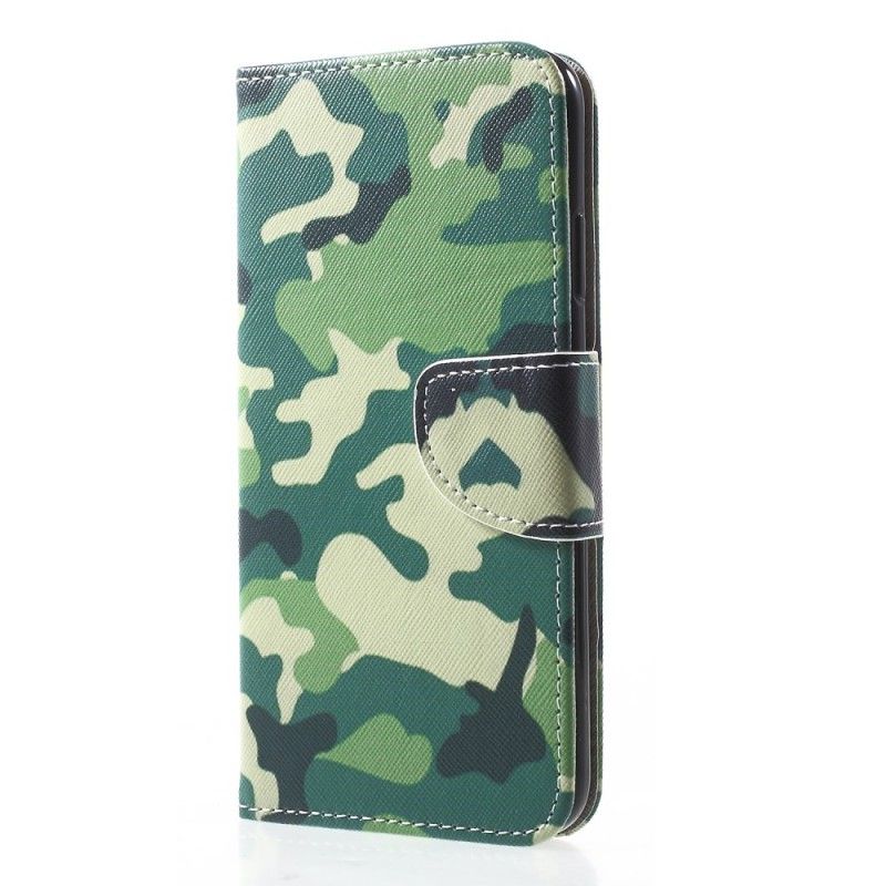 Cover Folio-hoesje iPhone XR Telefoonhoesje Militaire Camouflage