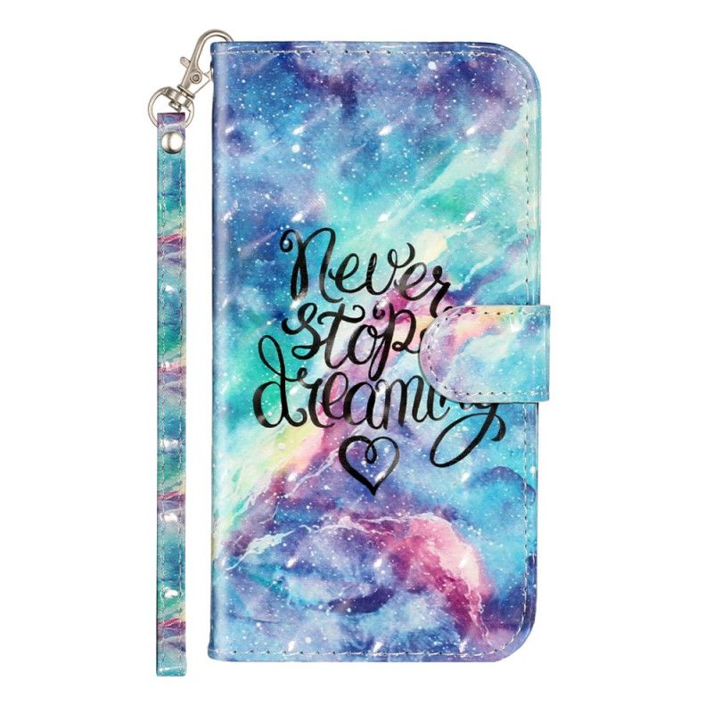 Cover Folio-hoesje iPhone XR Telefoonhoesje Stop Nooit Met Een String