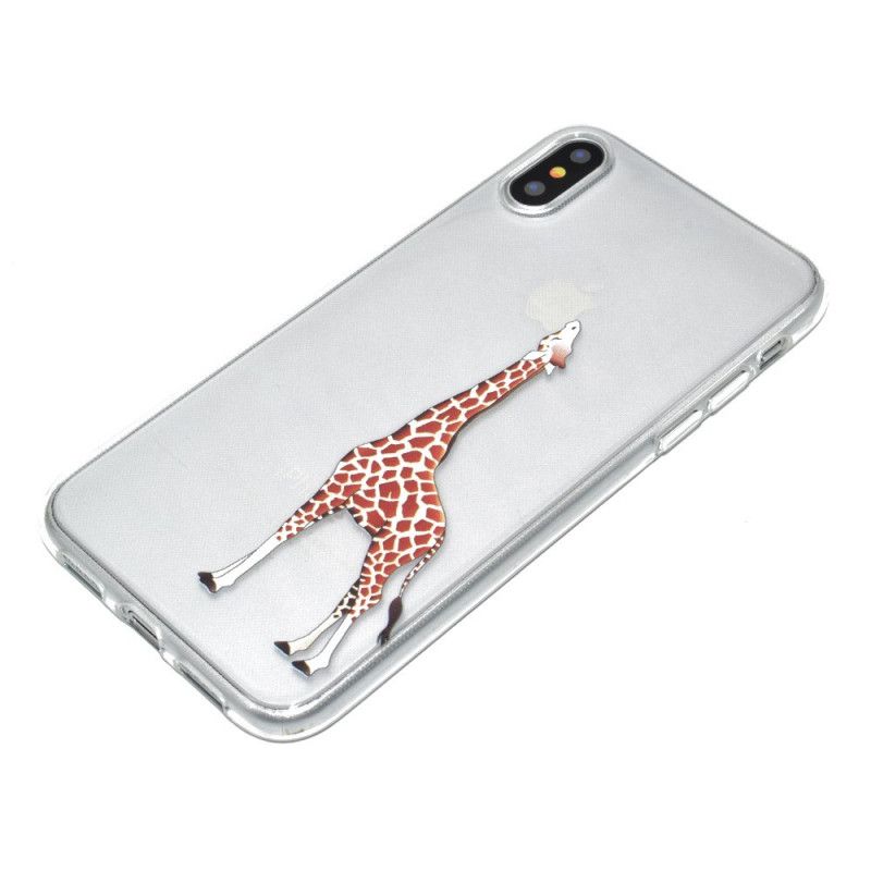 Cover Hoesje iPhone XR Telefoonhoesje Logo Giraffen Spellen