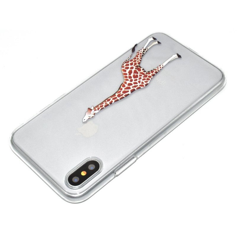 Cover Hoesje iPhone XR Telefoonhoesje Logo Giraffen Spellen