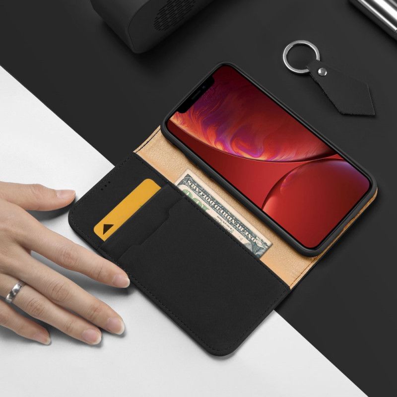 Folio-hoesje iPhone XR Rood Zwart Wensreeks Dux-Ducis