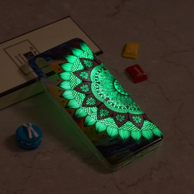 Hoesje iPhone XR Fluorescerende Mandala