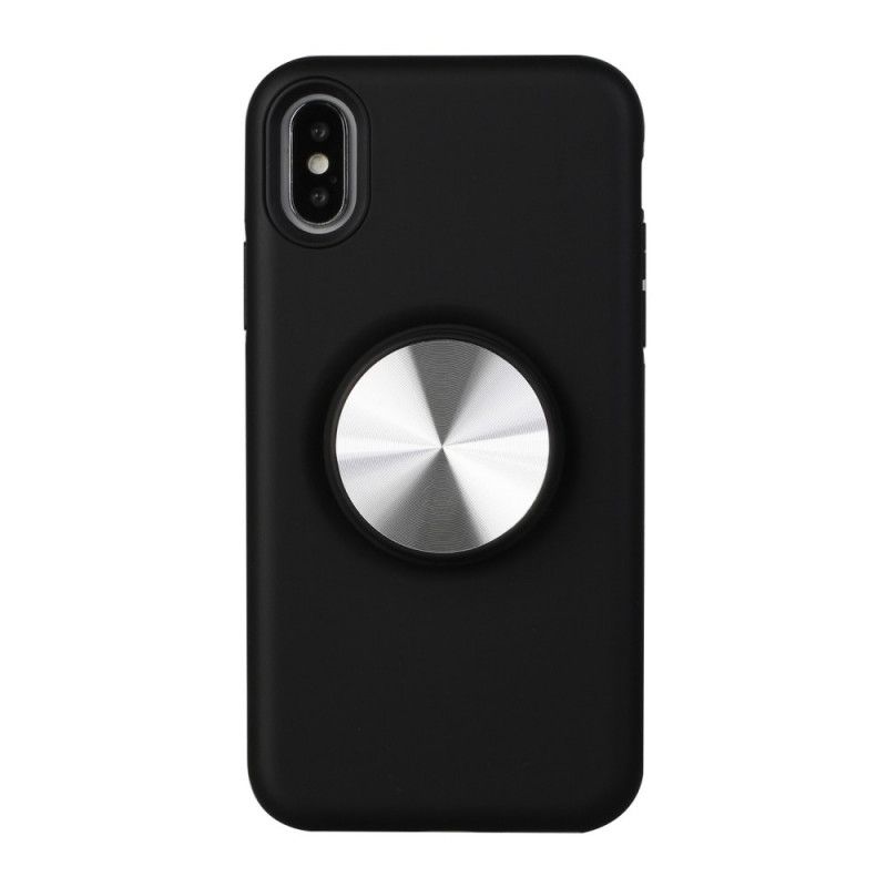 Hoesje iPhone XR Rood Zwart Magnetische Verwijderbare Media