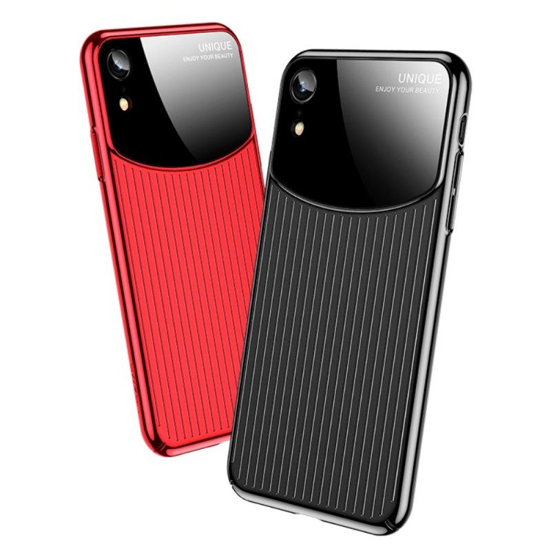 Hoesje iPhone XR Rood Zwart Usams Mj-Reeks