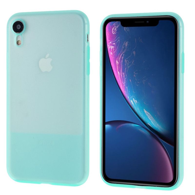 Hoesje iPhone XR Telefoonhoesje Doorschijnende Siliconenkleuren