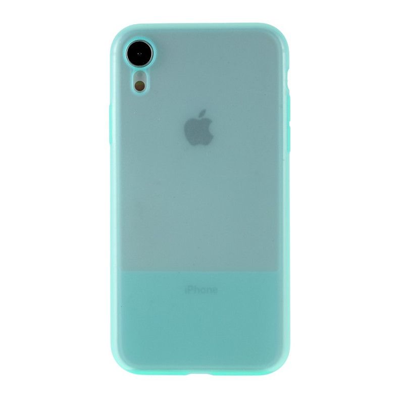 Hoesje iPhone XR Telefoonhoesje Doorschijnende Siliconenkleuren