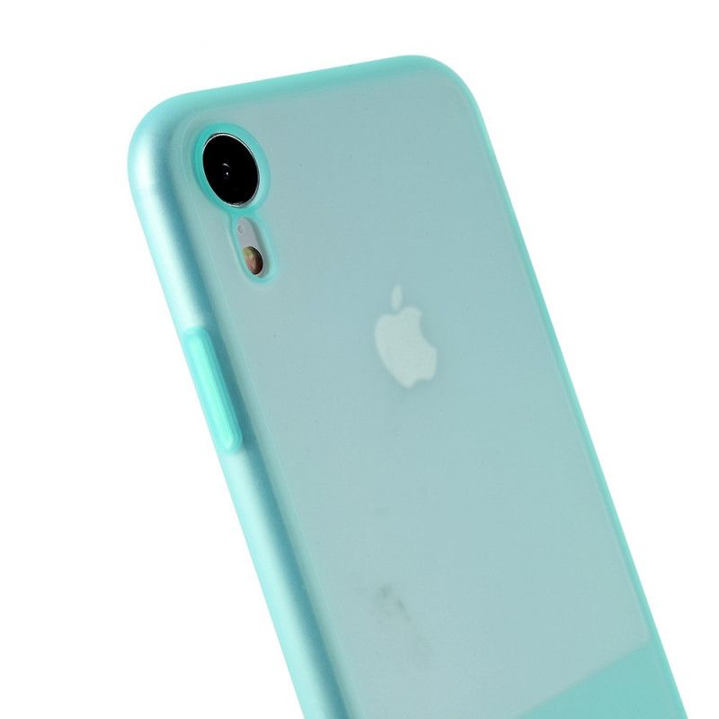 Hoesje iPhone XR Telefoonhoesje Doorschijnende Siliconenkleuren