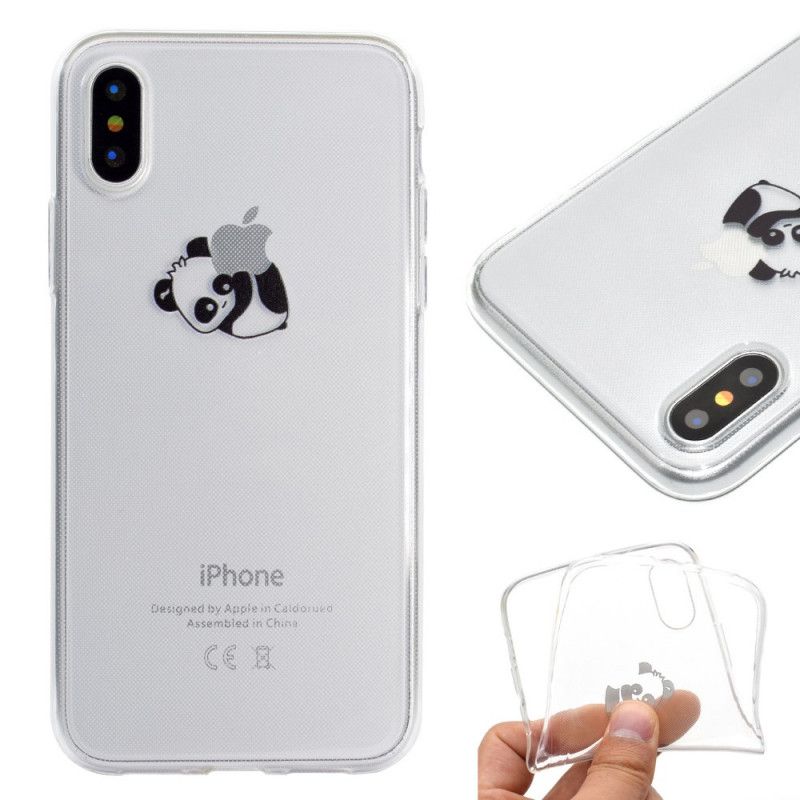 Hoesje iPhone XR Telefoonhoesje Logo Panda-Spellen