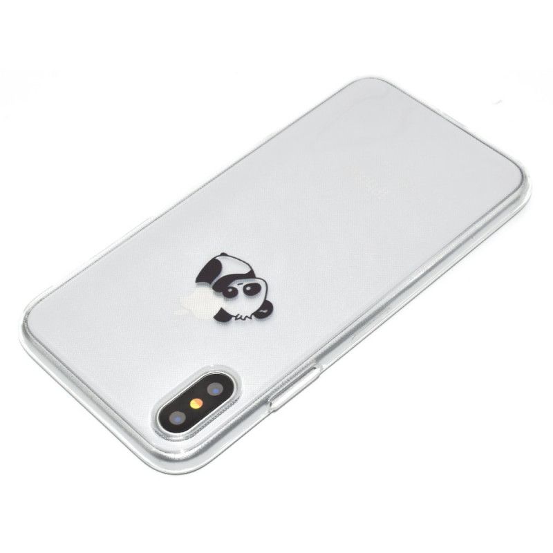 Hoesje iPhone XR Telefoonhoesje Logo Panda-Spellen