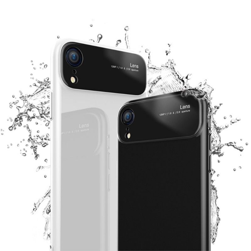 Hoesje iPhone XR Wit Zwart Premium Materialen