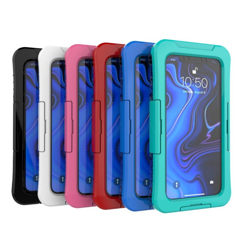 Hoesje iPhone XR Wit Zwart Waterdicht 6M