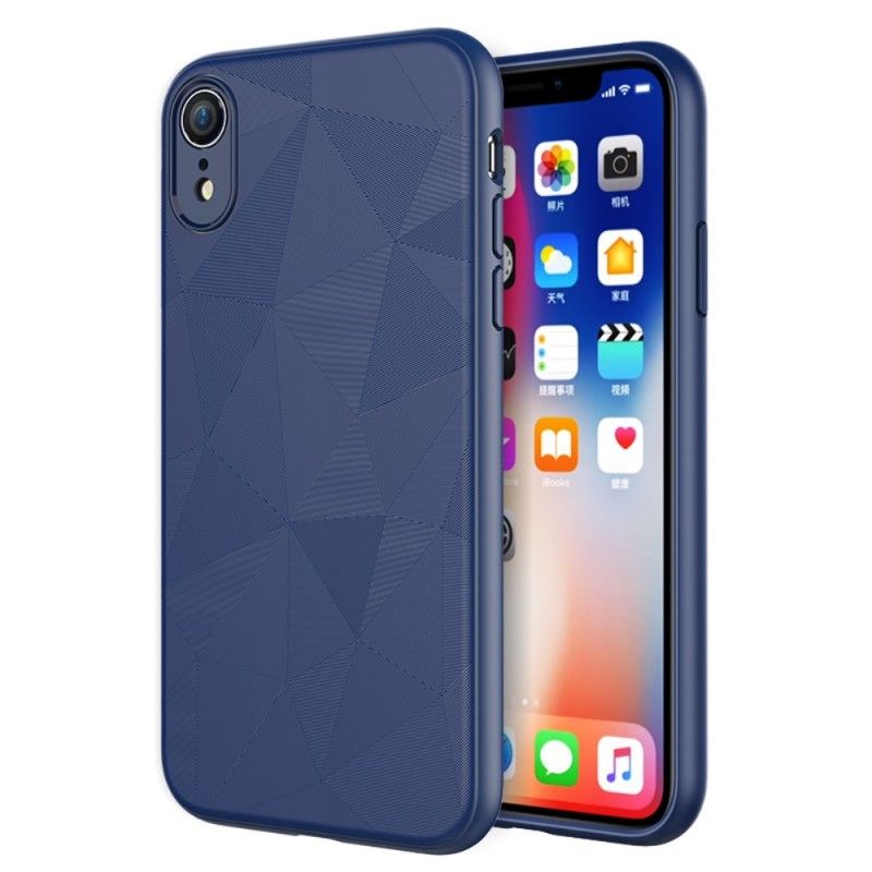 Hoesje iPhone XR Zwart Geometrie