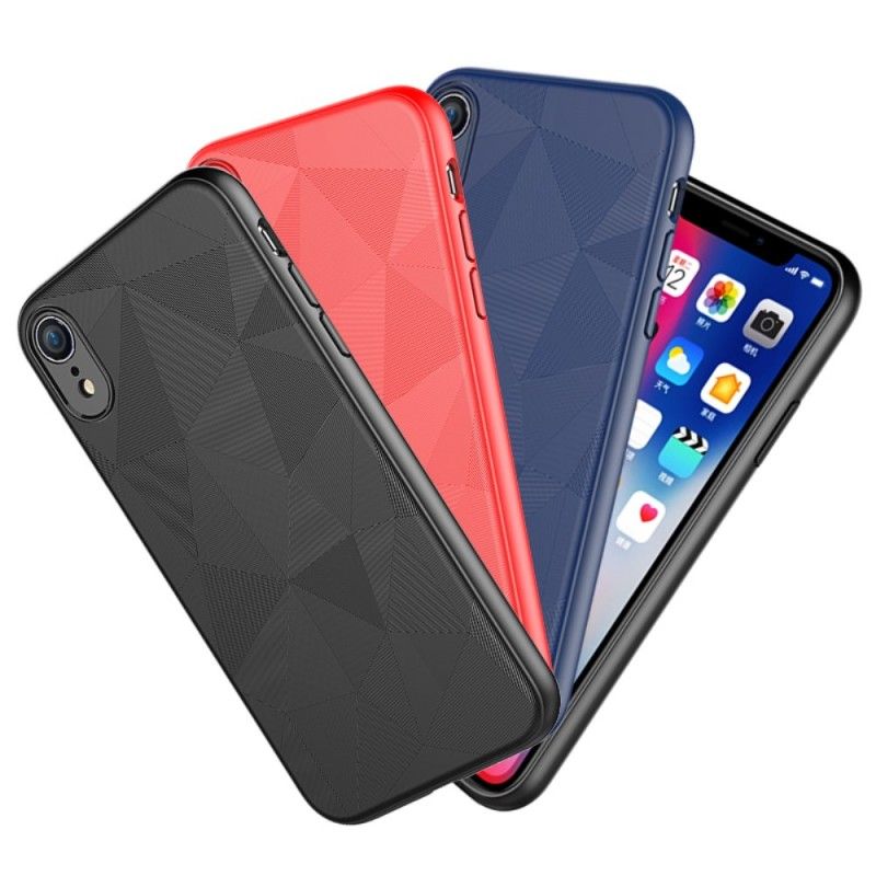 Hoesje iPhone XR Zwart Geometrie