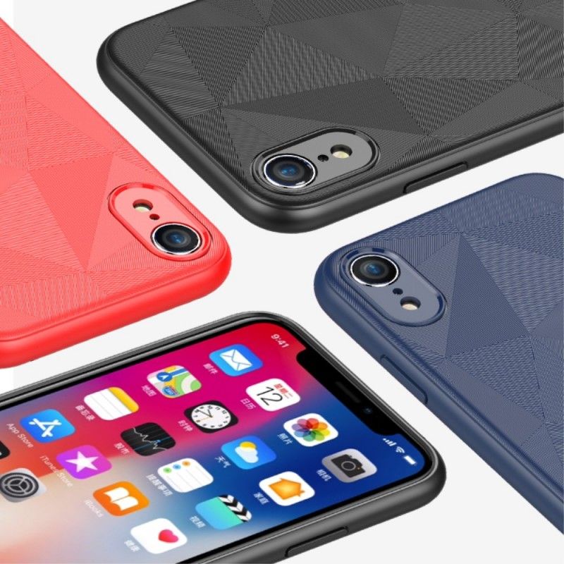 Hoesje iPhone XR Zwart Geometrie