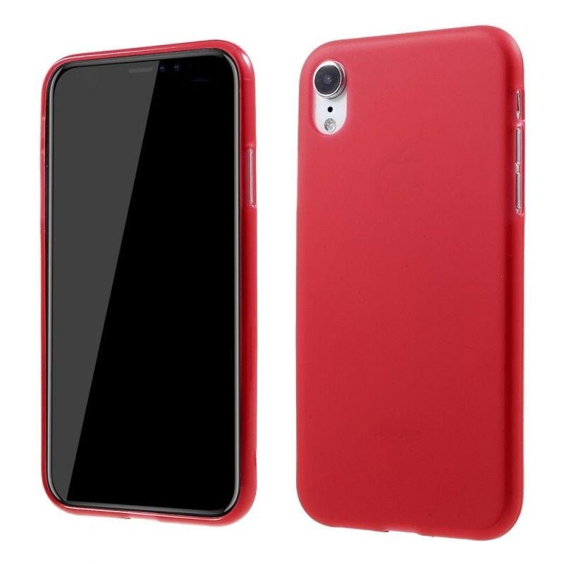 Hoesje iPhone XR Zwart Matte Siliconen