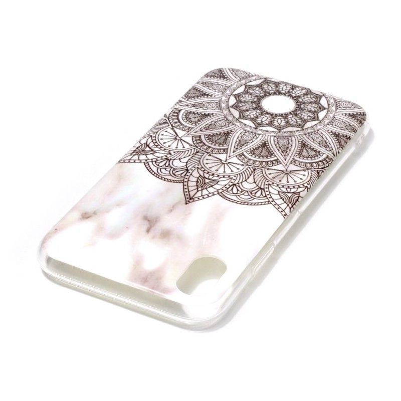 Hoesje voor iPhone XR Gemarmerde Mandala