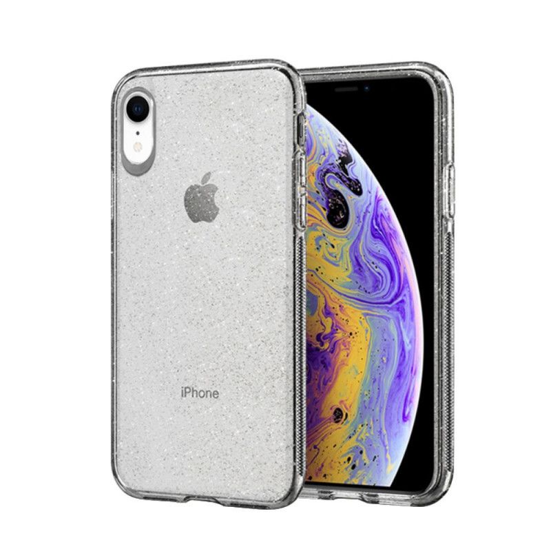 Hoesje voor iPhone XR Goud Transparant Kleureffect Nx