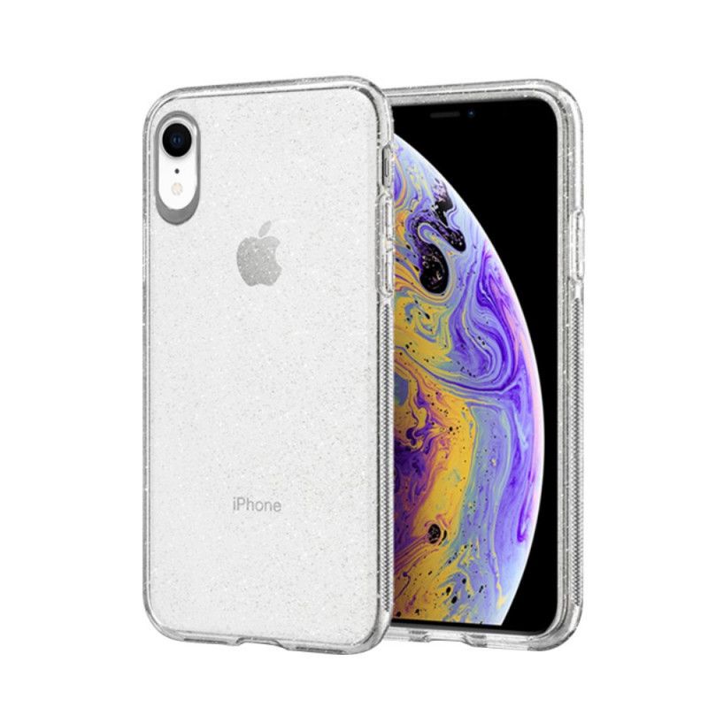 Hoesje voor iPhone XR Goud Transparant Kleureffect Nx