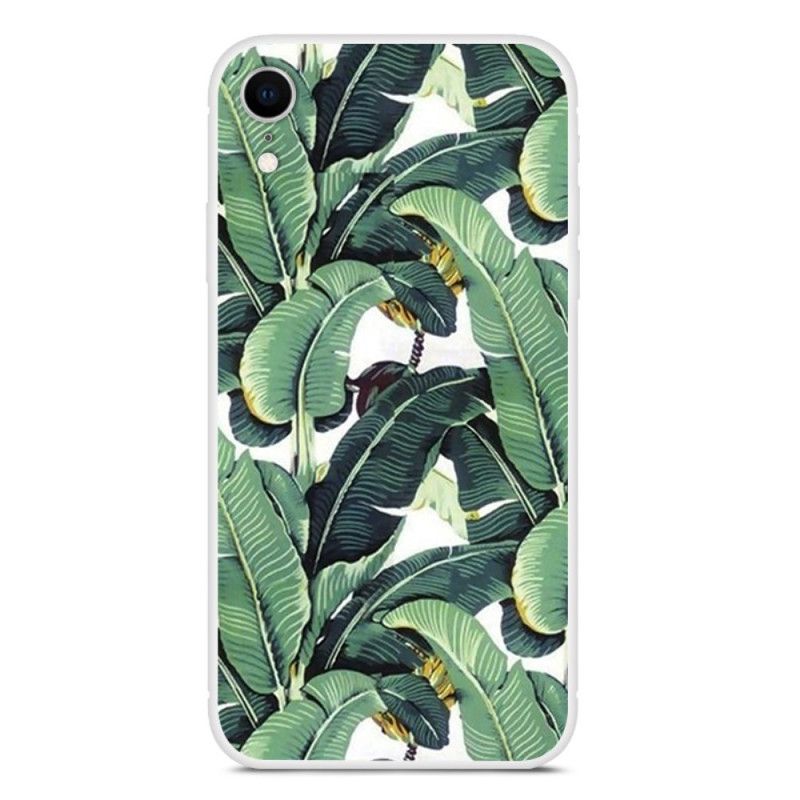 Hoesje voor iPhone XR Groene Bladeren