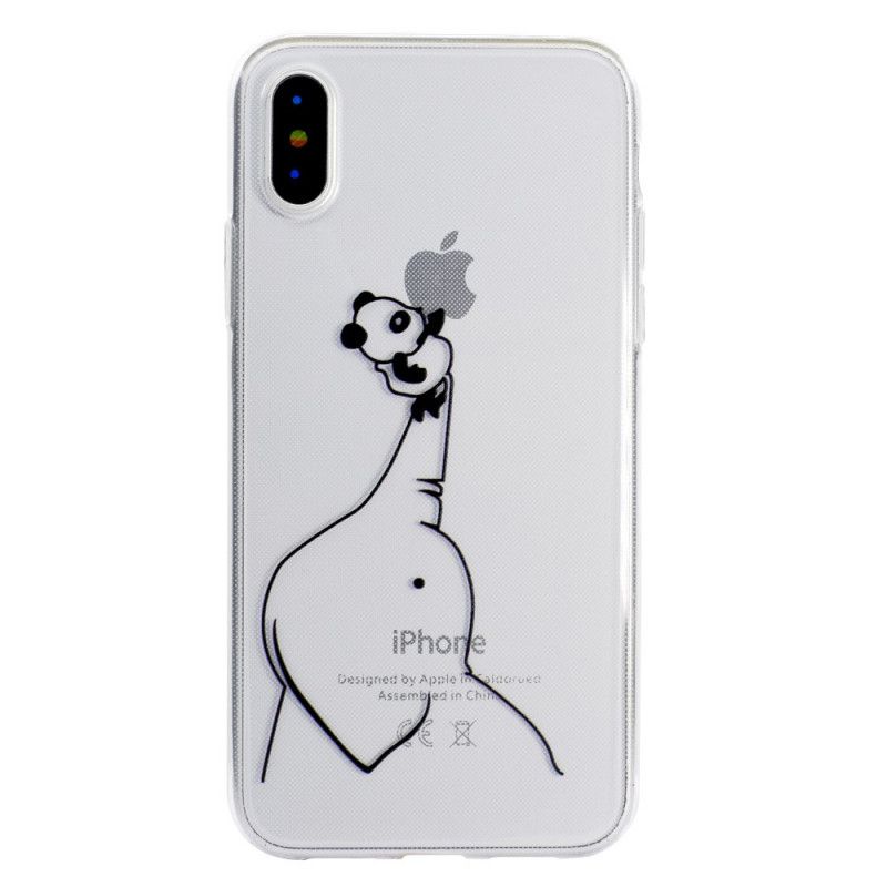 Hoesje voor iPhone XR Logo Panda-Spellen 3