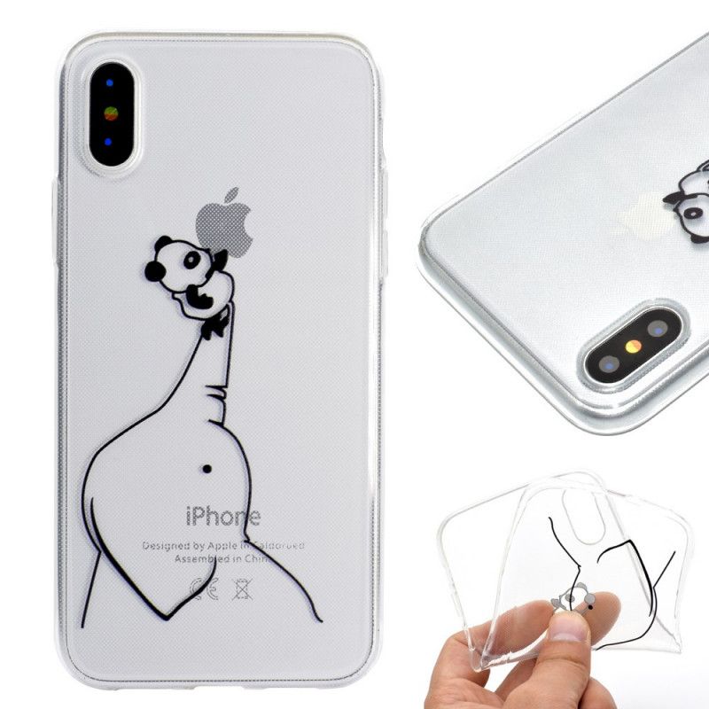 Hoesje voor iPhone XR Logo Panda-Spellen 3