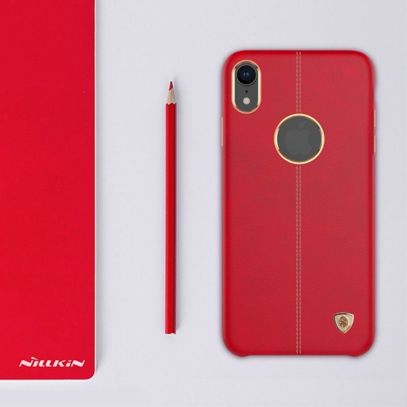 Hoesje voor iPhone XR Rood Zwart Nillkin Englon Serie