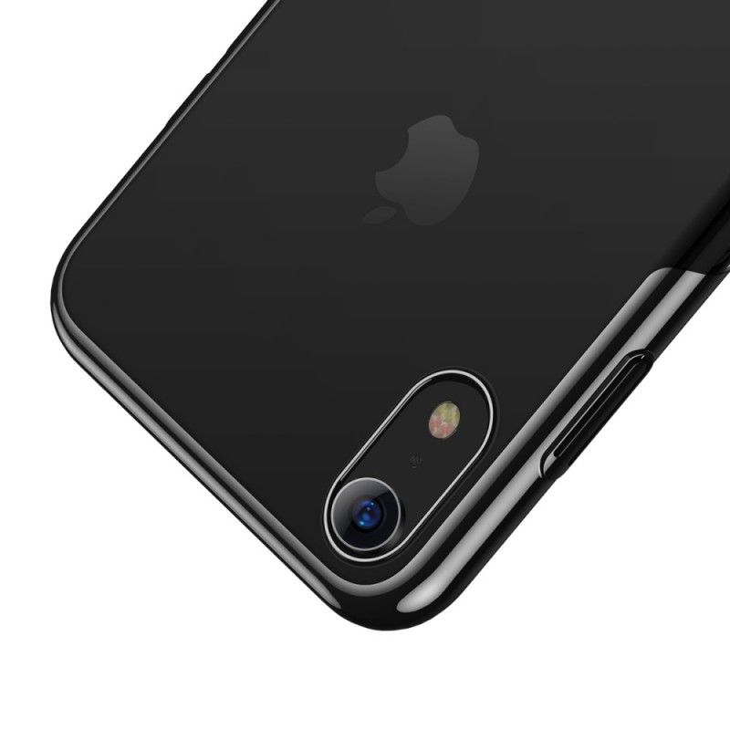 Hoesje voor iPhone XR Zilver Lichtblauw Baseus Glanzende Serie