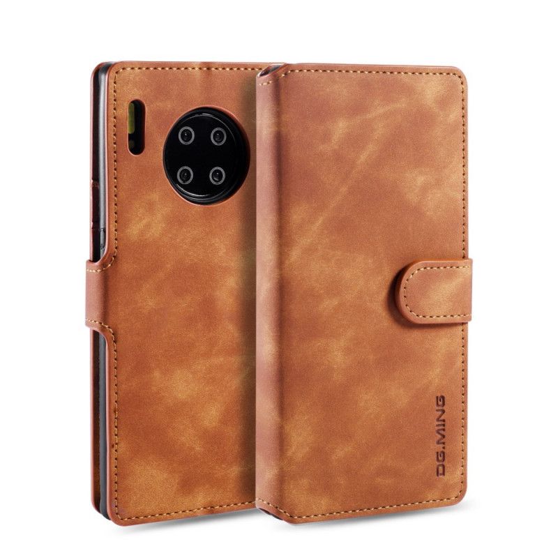 Cover Folio-hoesje Huawei Mate 30 Pro Grijs Zwart Telefoonhoesje Retro Dg.Ming