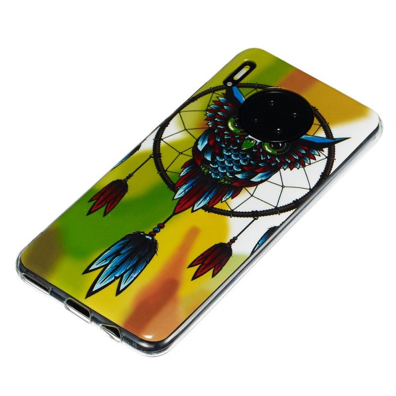 Hoesje Huawei Mate 30 Pro Fluorescerende Uil Dromenvanger