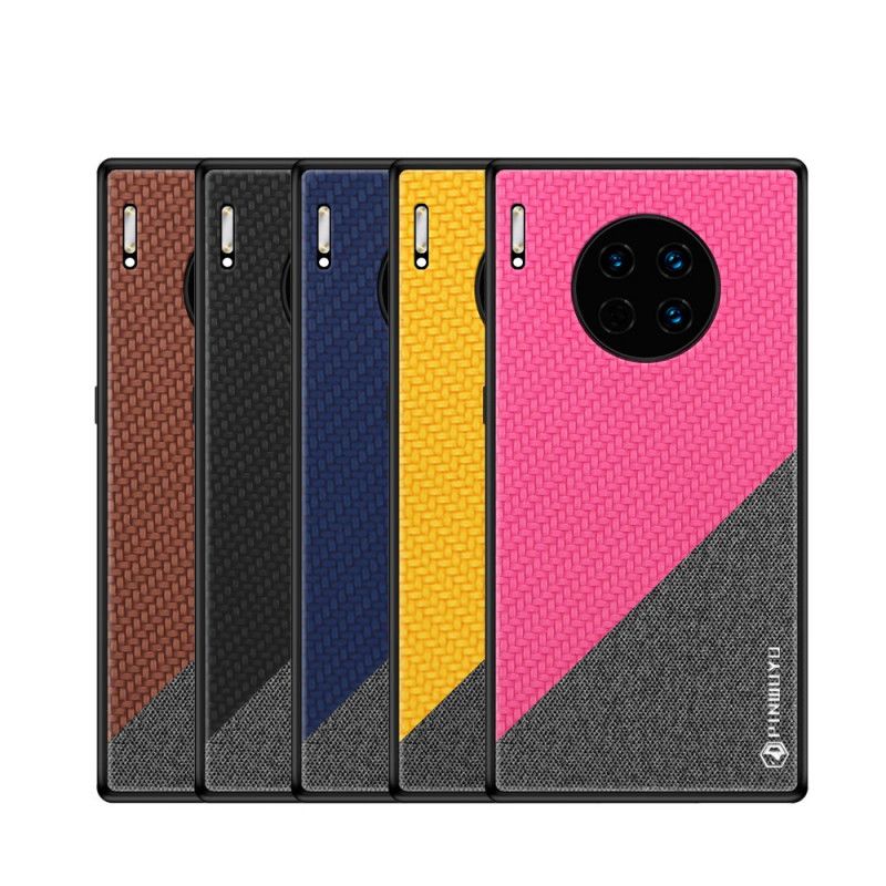 Hoesje voor Huawei Mate 30 Pro Magenta Zwart Pinwuyo Eer-Serie