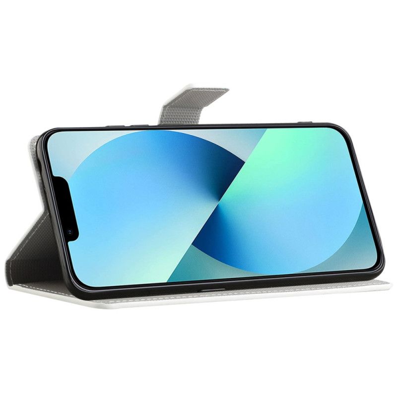 Flip Case Leren iPhone 16 Pro Max Galaxy-patroon