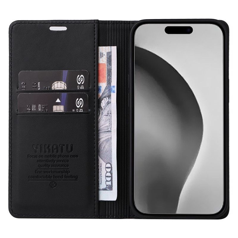 Folio-hoesje iPhone 16 Pro Max Klassieke Yikatu Bescherming Hoesje