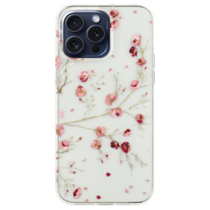 Hoesje iPhone 16 Pro Max Bloemen Bescherming Hoesje