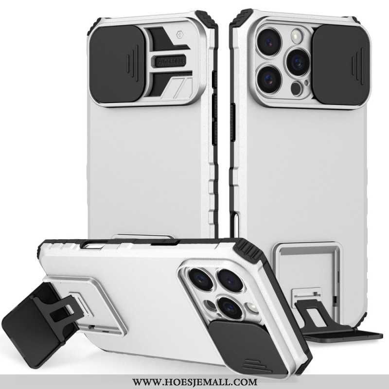 Hoesje iPhone 16 Pro Max Met Cameraslider En Steun Bescherming Hoesje