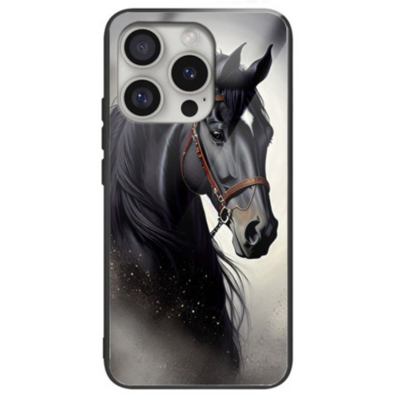 Hoesje iPhone 16 Pro Max Paard Gehard Glas