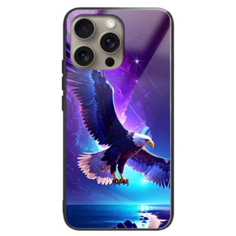 Hoesje Voor iPhone 16 Pro Max Flying Eagle Gehard Glas