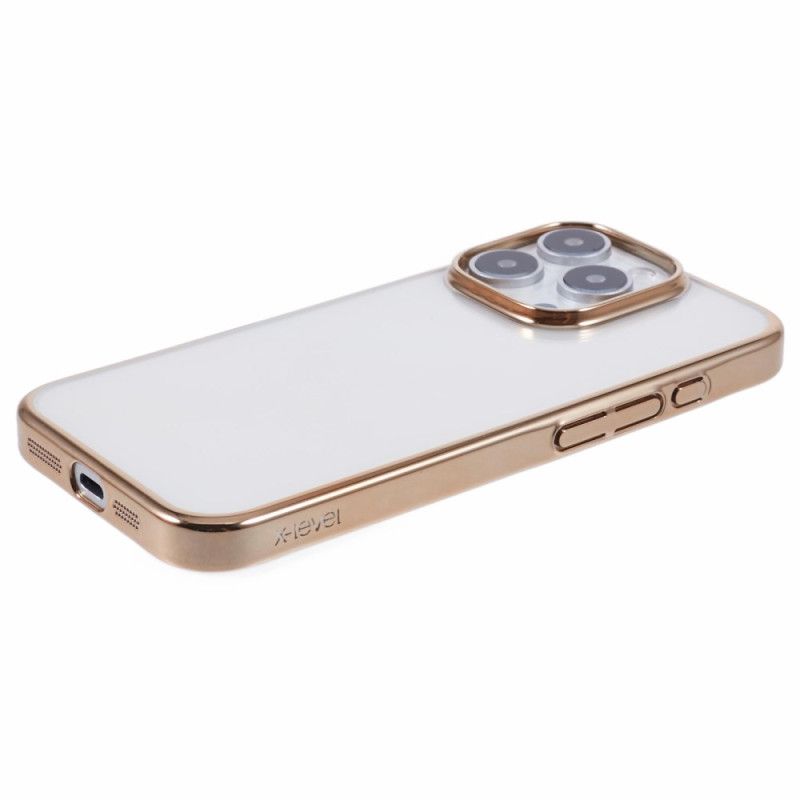 Hoesje Voor iPhone 16 Pro Max Rand Met Metaaleffect X-level