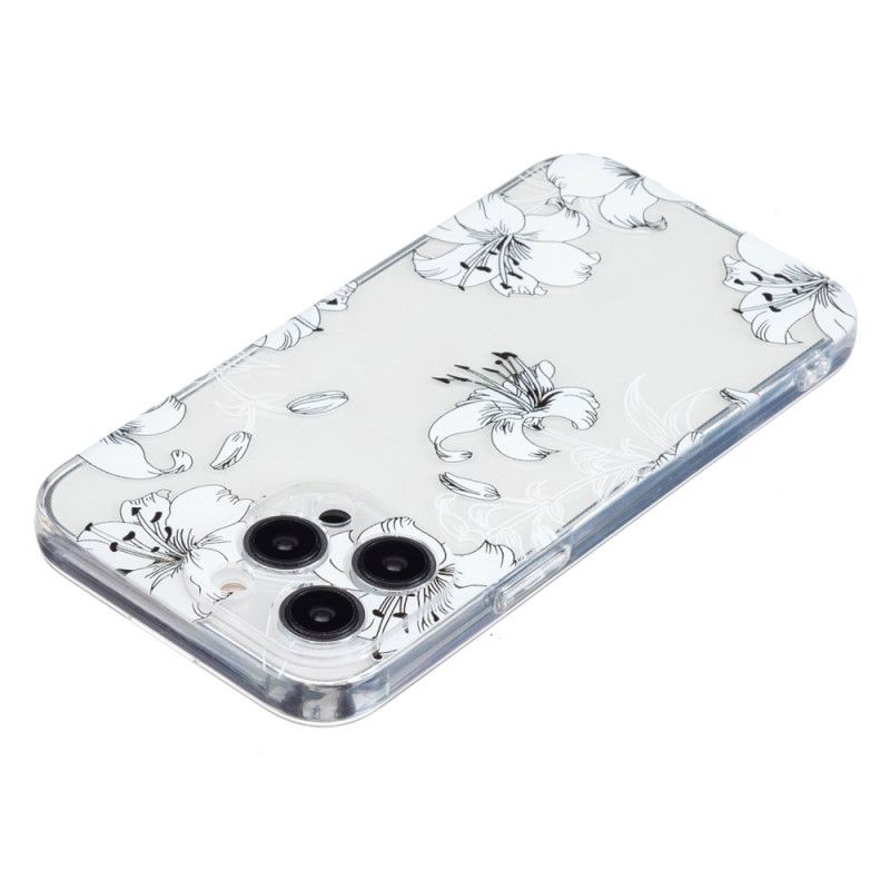 Hoesje Voor iPhone 16 Pro Max Witte Bloemen