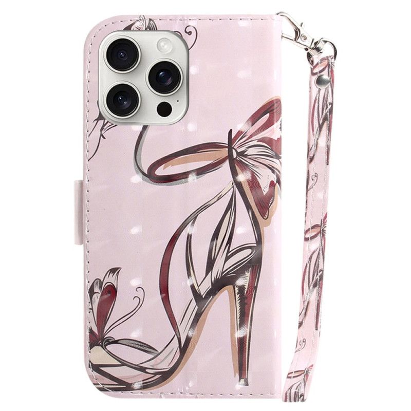 Leren Hoesje iPhone 16 Pro Max Bandpomp Bescherming Hoesje