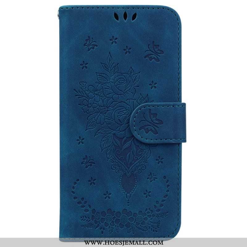 Leren Hoesje iPhone 16 Pro Max Floralie