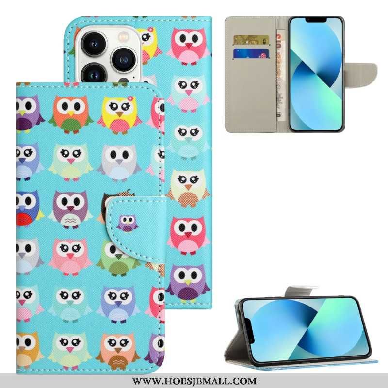 Leren Hoesje Voor iPhone 16 Pro Max Uilenstam