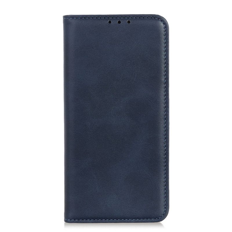 Folio-hoesje voor Sony Xperia 1 II Donkerblauw Zwart Elegant Splitleer