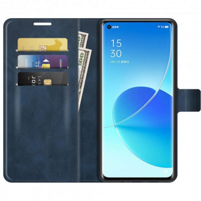 Folio-hoesje Oppo Reno 6 Pro 5g Slank Extreem Leereffect